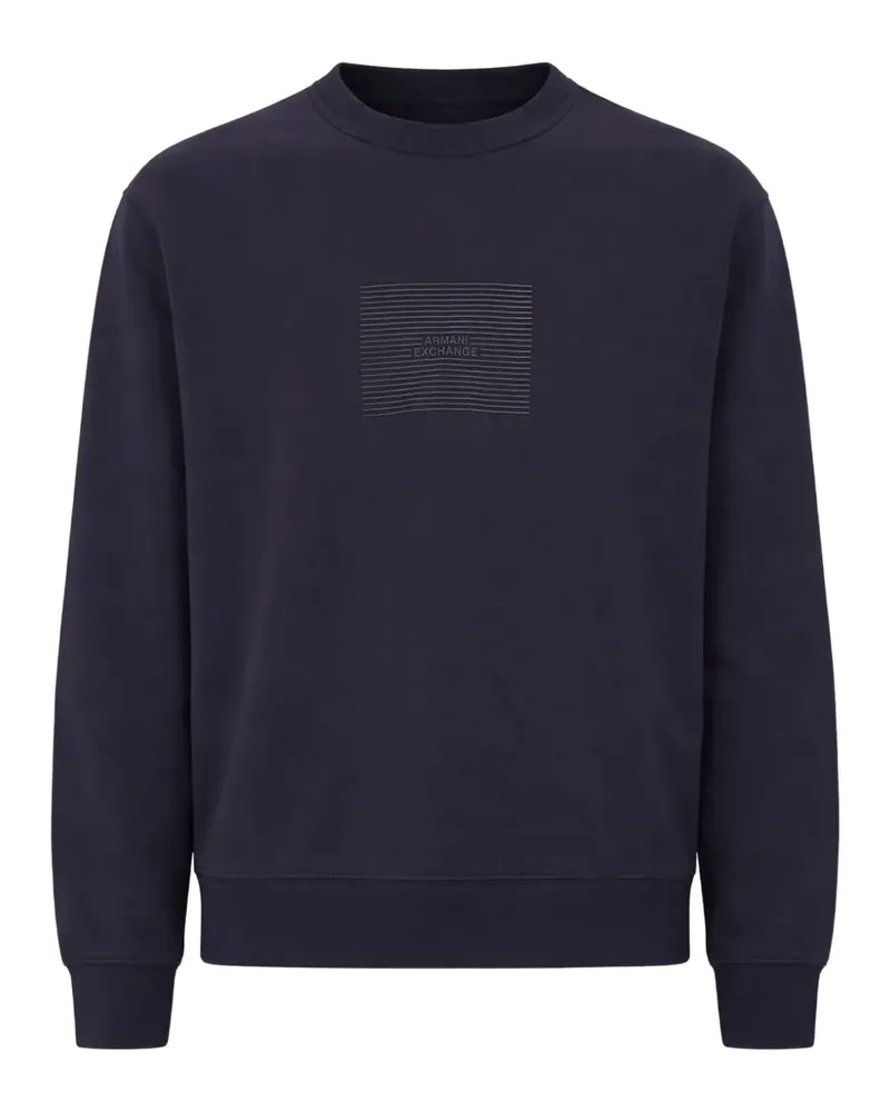 Armani Exchange Sweatshirt mit Logo - Blau Blau