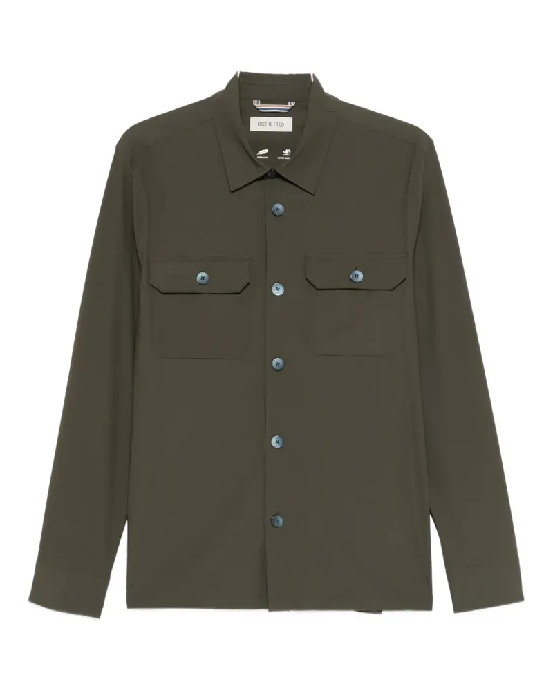 DISTRETTO12 patch-pocket shirt - Grün Grün