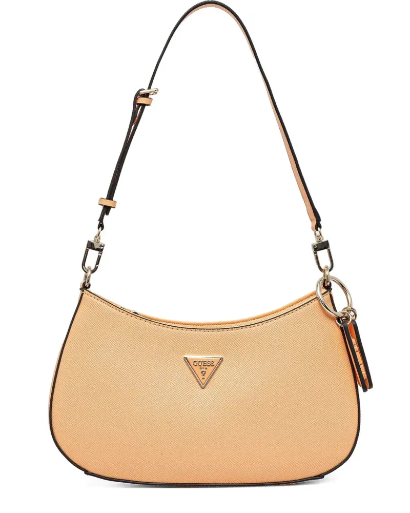 Guess Handtasche mit Logo-Schild - Nude Nude