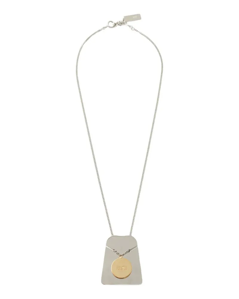 Maison Margiela Halskette mit Vitrine-Anhänger - Silber Silber