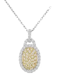 HYT Jewelry 18kt Gelbgoldhalskette mit Diamanten Silber