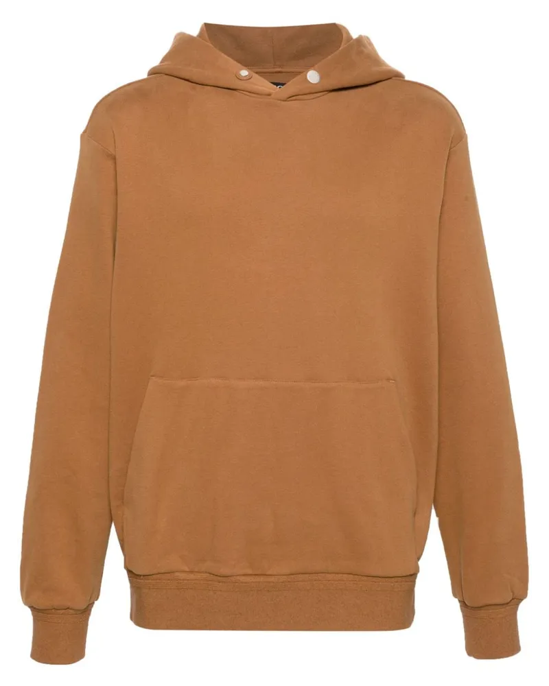 Ermenegildo Zegna Hoodie mit tiefen Schultern Braun