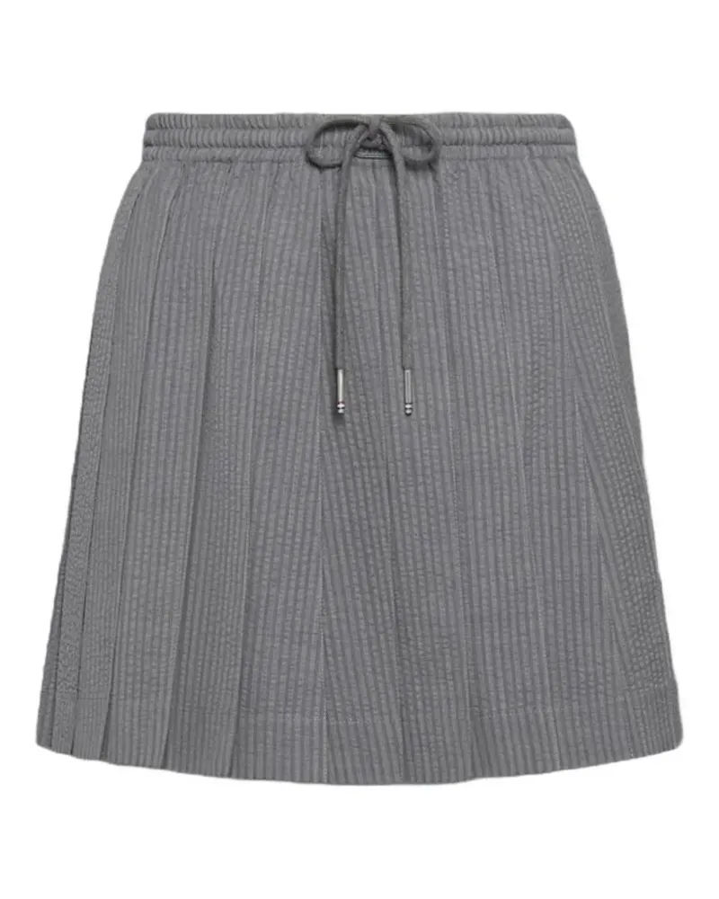 Thom Browne drawstring pleated mini skirt - Grau Grau