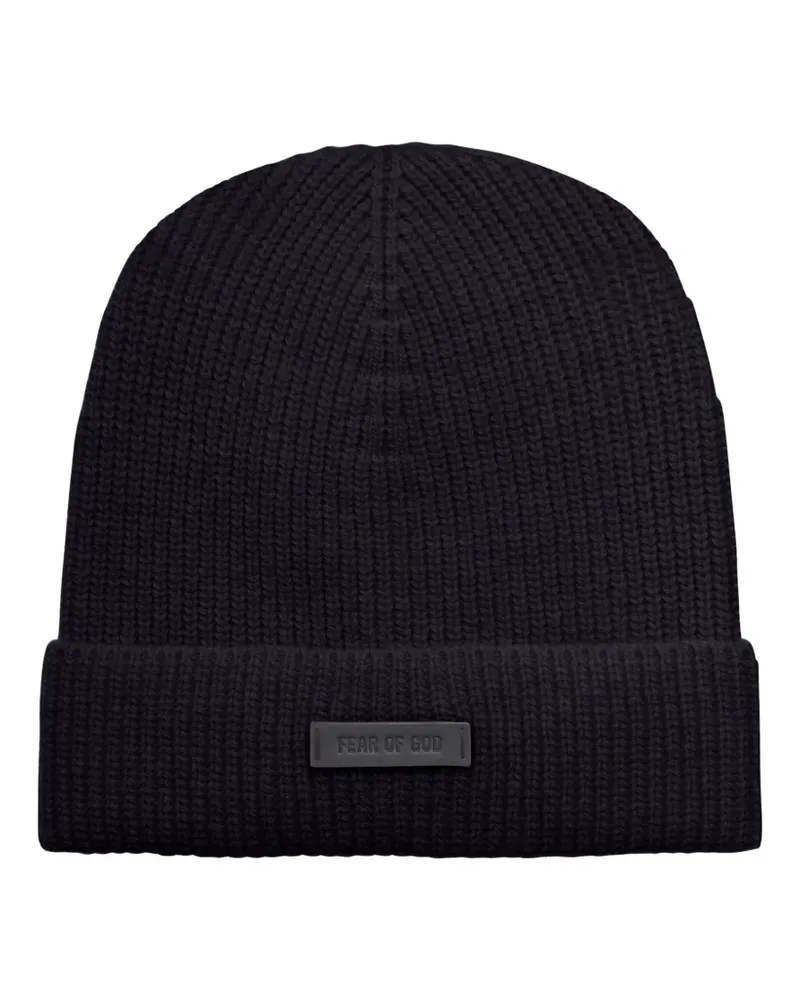 Fear of God Gerippte Beanie - Schwarz Schwarz