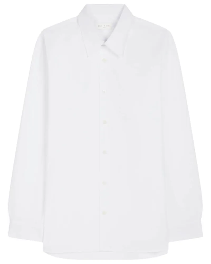 Dries van Noten Langärmeliges Hemd - Weiß Weiß