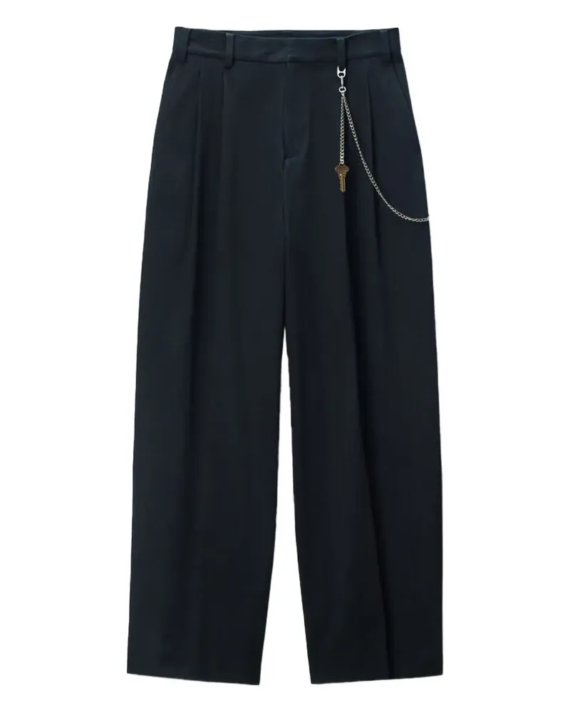 Alexander Wang Plissierte Hose mit Kettendetail - Schwarz Schwarz