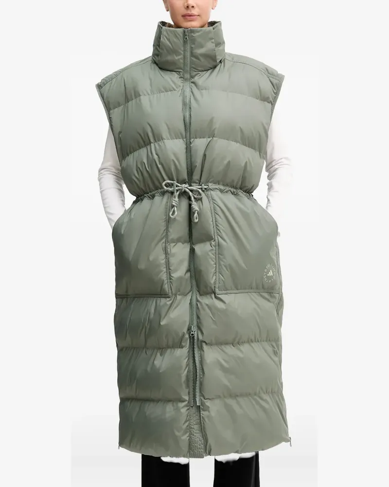 adidas hooded drawstring coat - Grün Grün