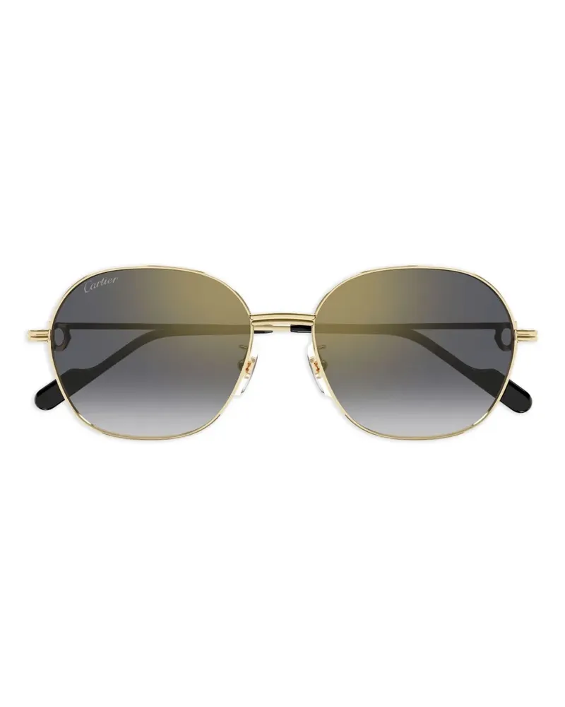 Cartier Sonnenbrille mit geometrischem Gestell - Gold Gold