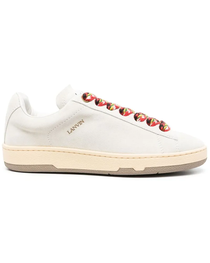 Lanvin Curb Sneakers aus Wildleder - Weiß Weiß