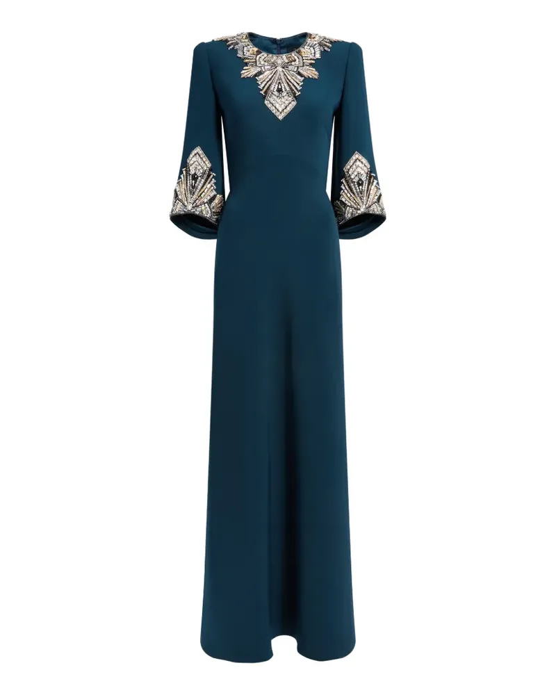 Jenny Packham Verziertes Ice Cascade Kleid - Blau Blau