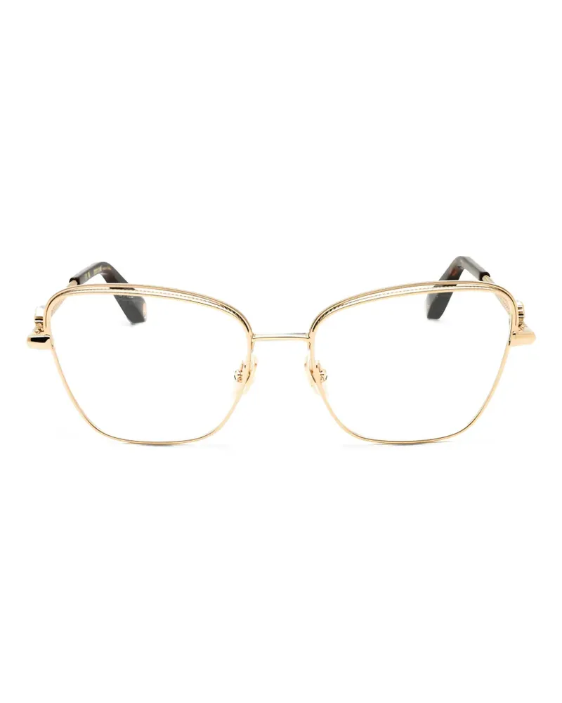 Roberto Cavalli Brille mit geometrischem Gestell - Gold Gold