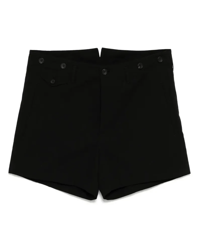 Yohji Yamamoto Shorts mit tiefem Schritt - Schwarz Schwarz