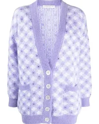 Alessandra Rich Cardigan mit Print Weiß