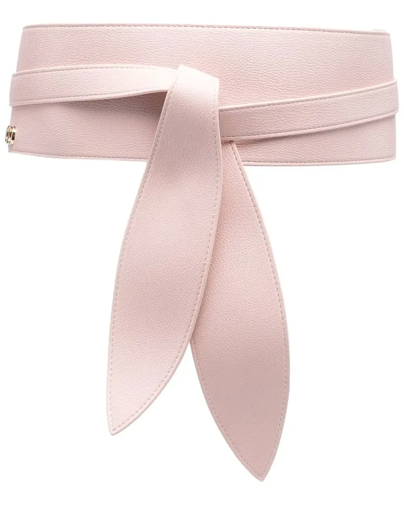 Twin-Set Gürtel mit Logo-Schild - Rosa Rosa