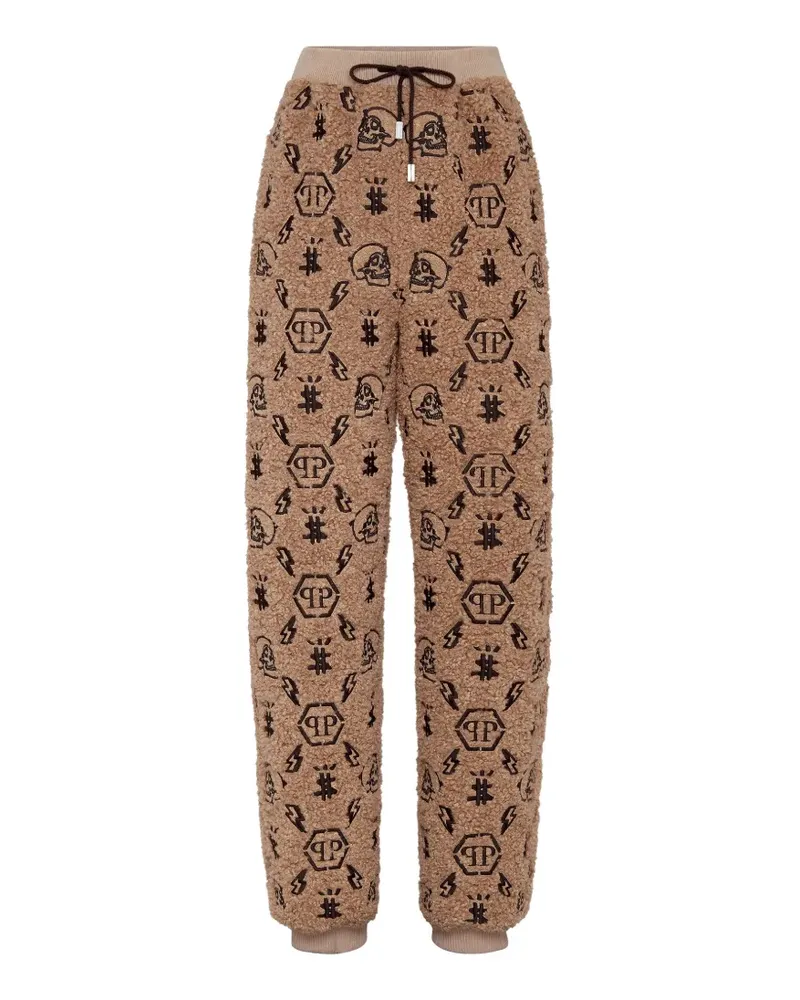 Philipp Plein Jogginghose mit Monogramm - Braun Braun