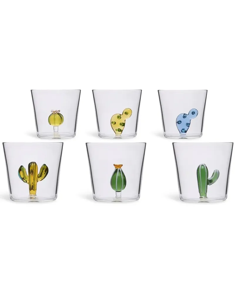 Ichendorf Milano Set aus sechs Desert Plants Gläsern - Weiß Weiß
