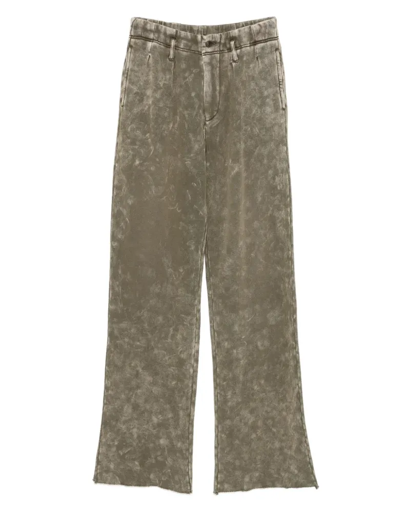 R13 acid-wash trousers - Grün Grün