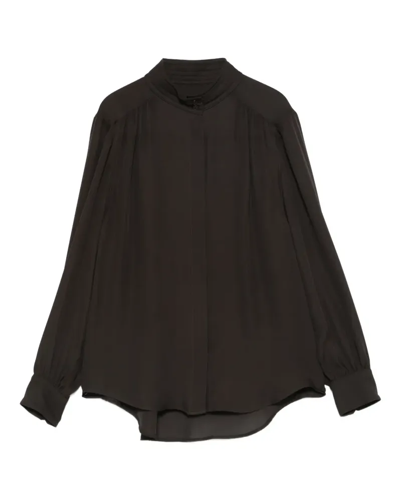 Nili Lotan Revi Top mit Knopfleiste - Braun Braun