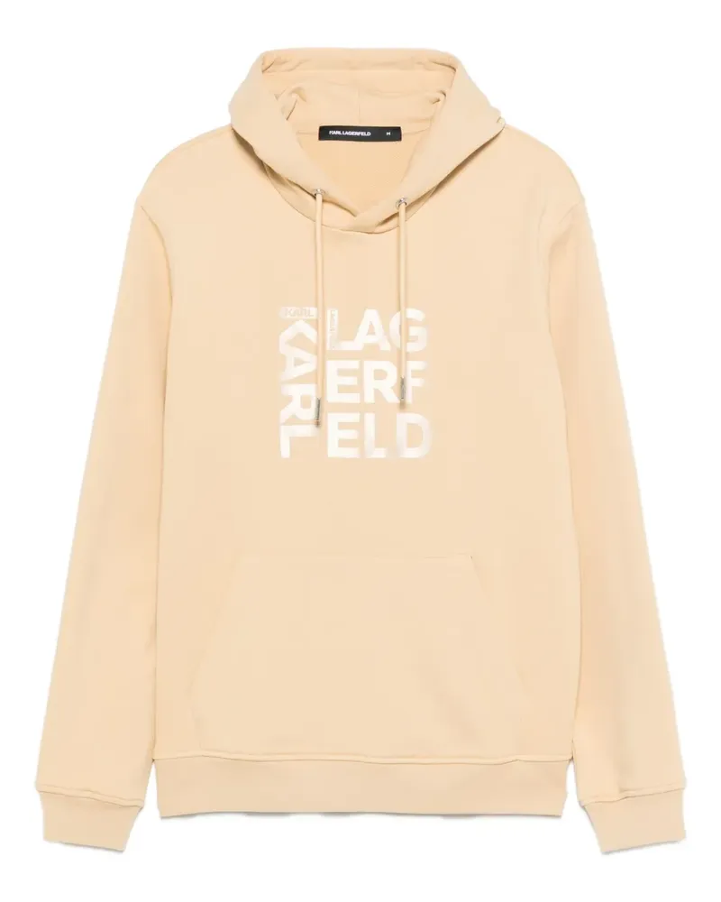 Karl Lagerfeld Hoodie mit Logo-Print - Nude Nude