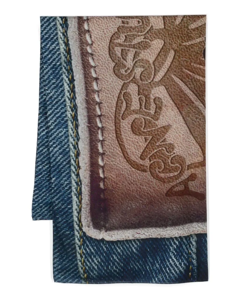 Acne Studios Schal mit Denim-Print - Nude Nude