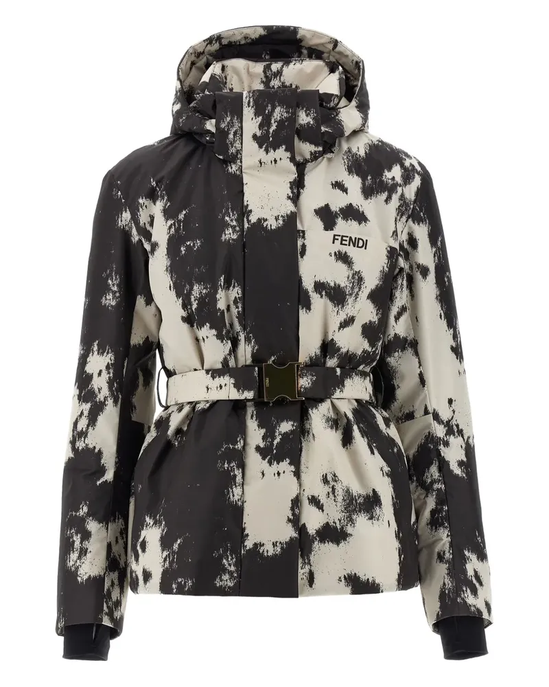 Fendi Skijacke mit Kapuze - Schwarz Schwarz