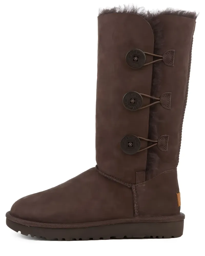UGG Bailey Button Triplet II Chocolate Stiefel - Braun Braun