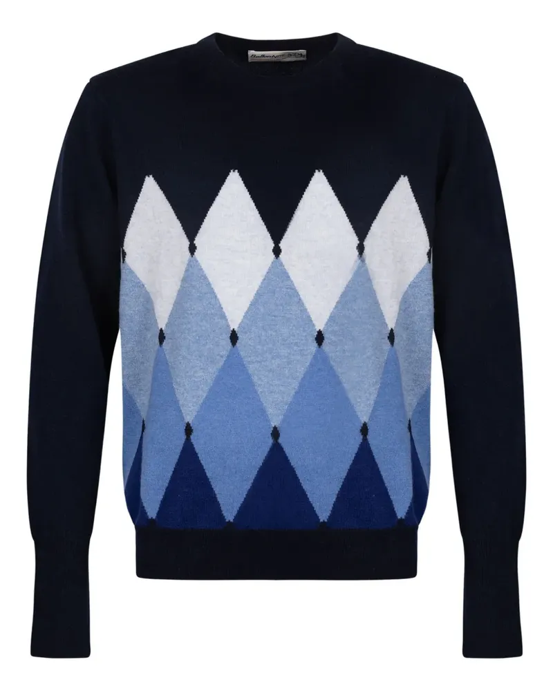 Ballantyne Pullover mit Rautenmuster - Blau Blau