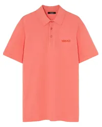 Versace Poloshirt mit Logo-Stickerei Orange