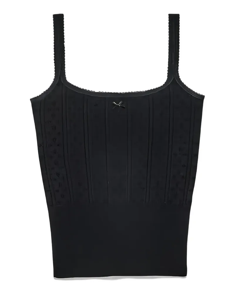 J.W.Anderson Oberteil mit Schleife - Schwarz Schwarz