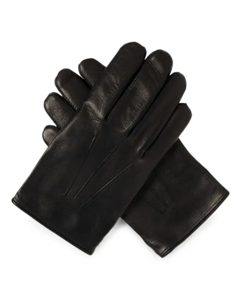 Tom Ford stitched-detail leather gloves - Schwarz Schwarz
