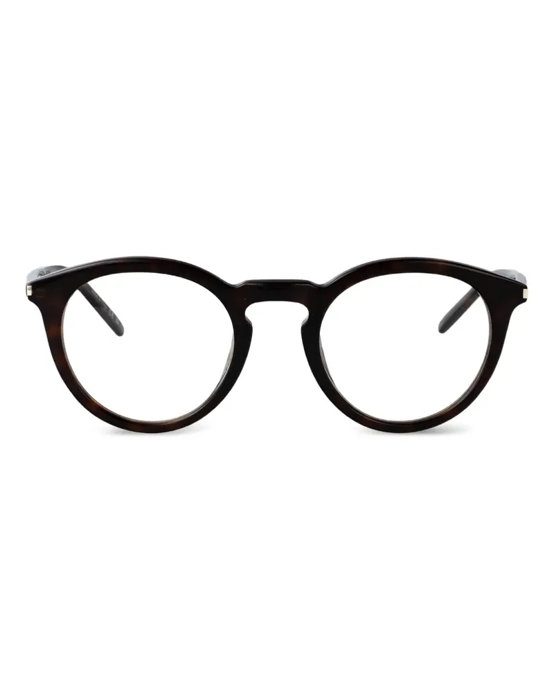 Saint Laurent Brille mit rundem Gestell - Braun Braun