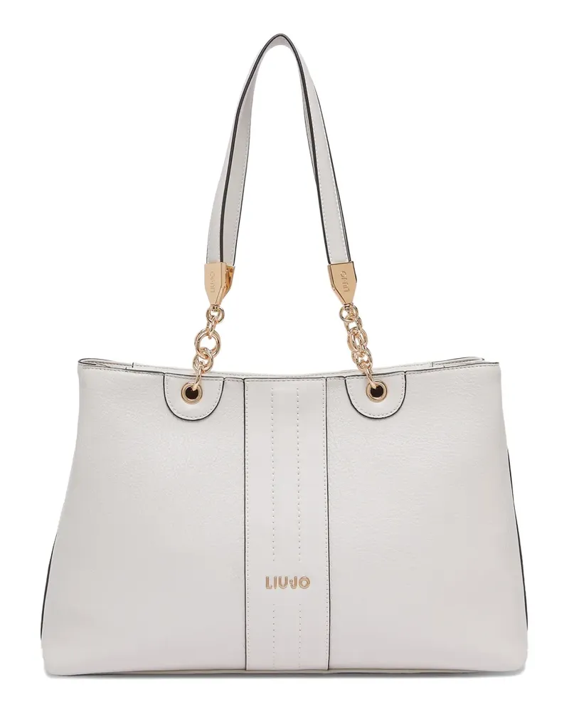 Liu Jo medium logo-lettering shoulder bag - Weiß Weiß