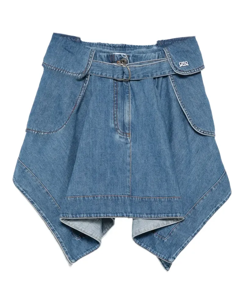 Loewe Asymmetrischer Rock - Blau Blau