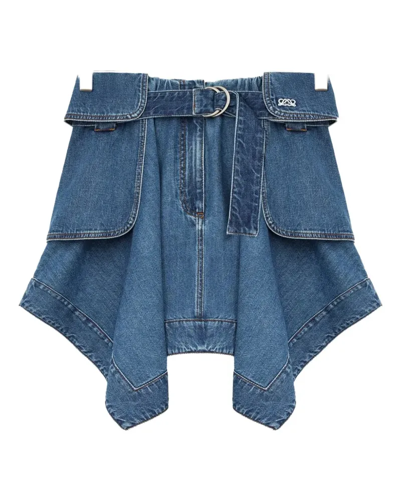 Loewe Asymmetrischer Rock - Blau Blau