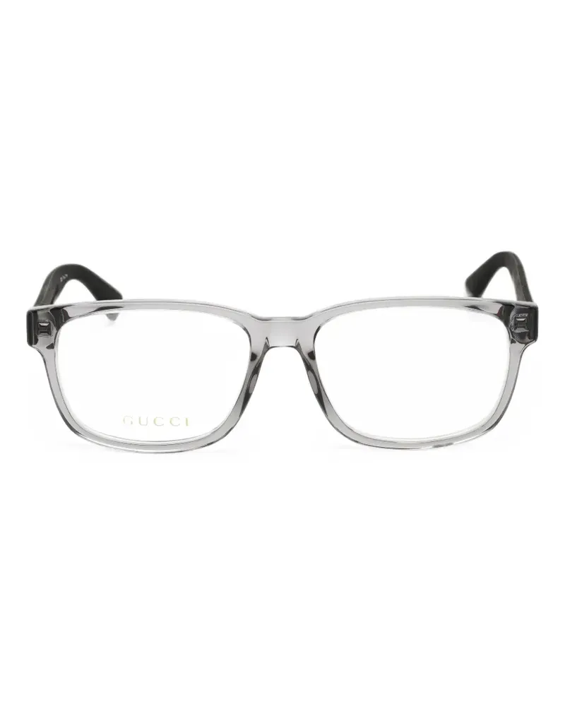 Gucci rectangle-frame glasses - Grau Grau