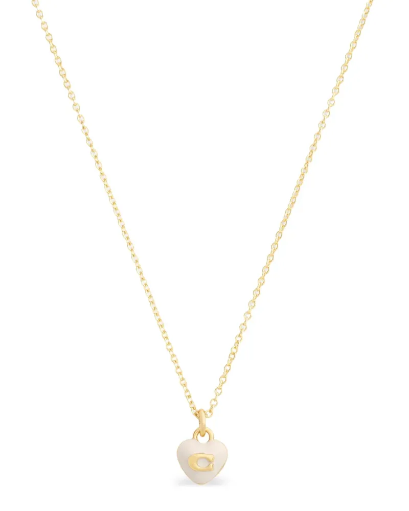 Coach Halskette mit Herzanhänger - Gold Gold