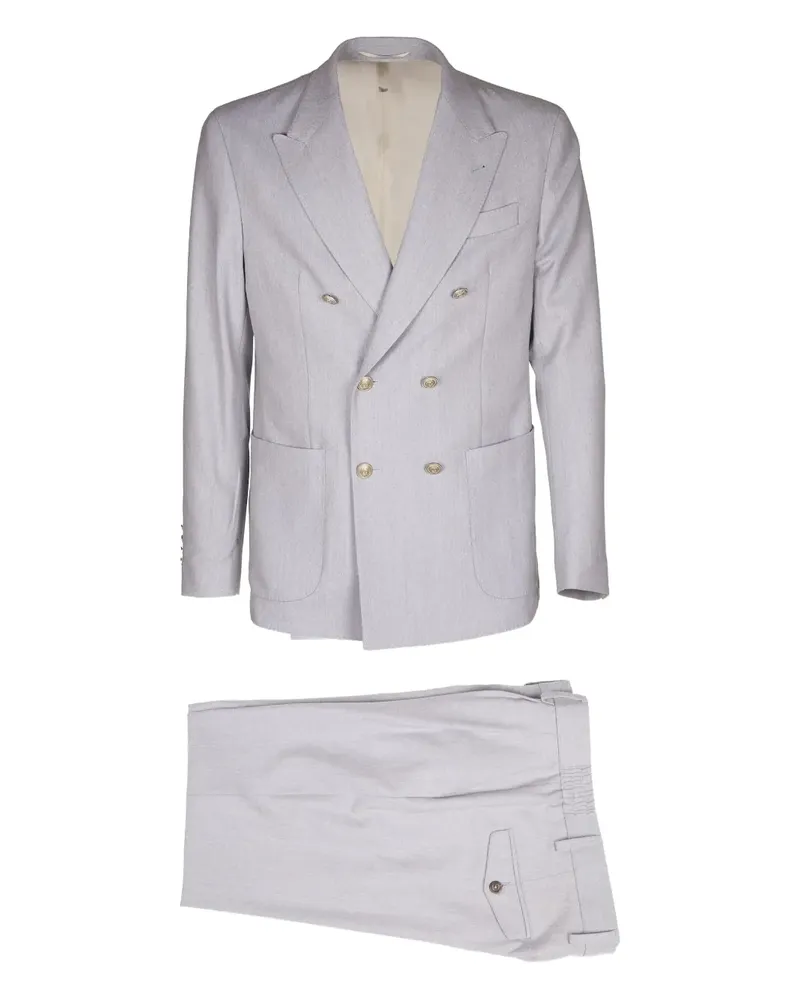 Eleventy Doppelreihiger Anzug - Blau Blau