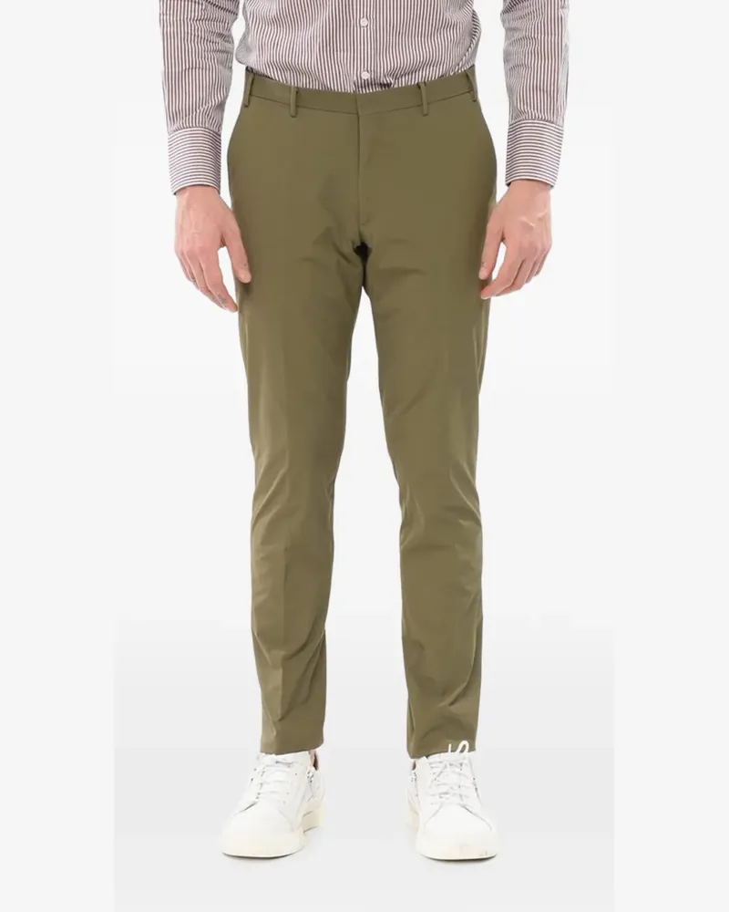 Corneliani Hose mit Stretchanteil und Gürtelschlaufen - Grün Grün