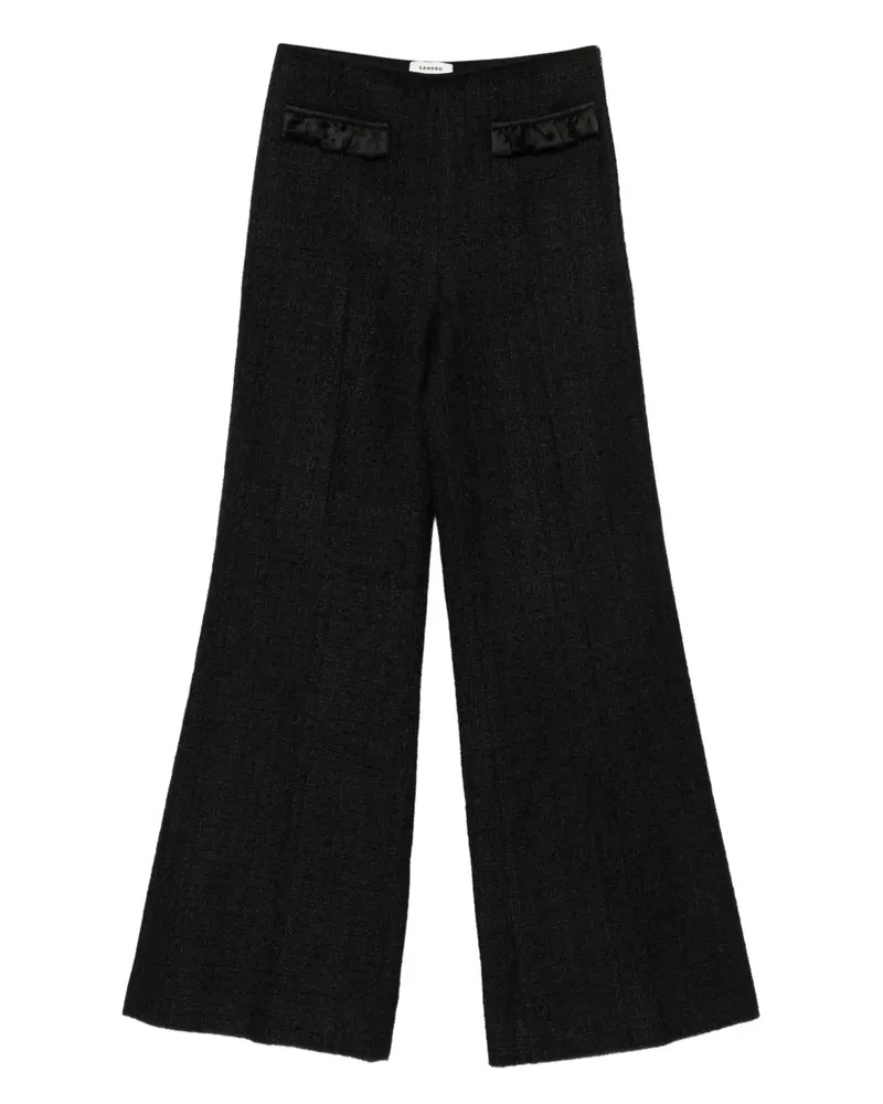 Sandro Tweed-Hose mit Rüschentasche - Schwarz Schwarz
