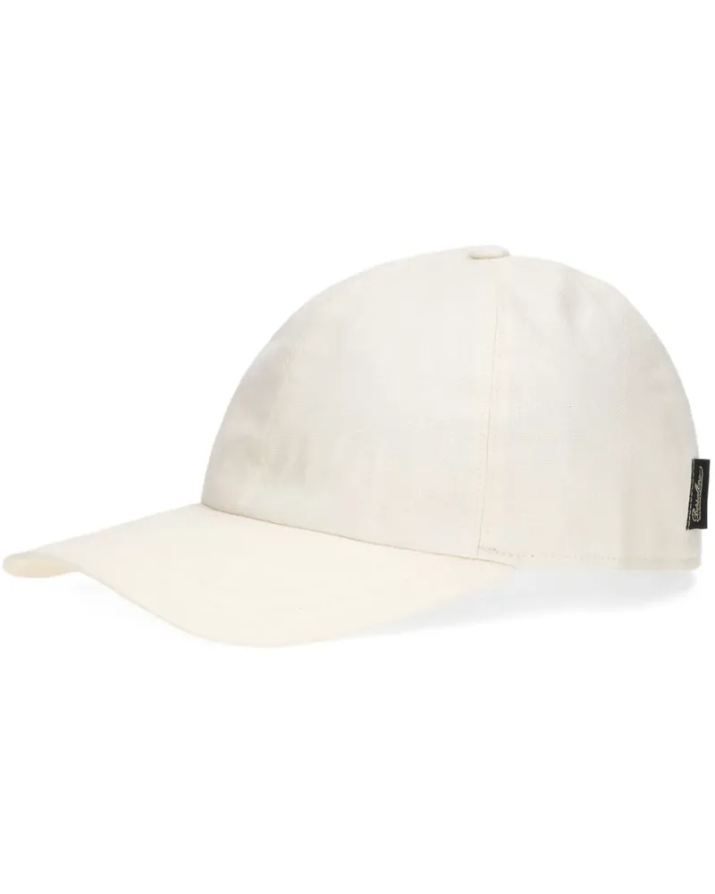 Borsalino Hiker Baseballkappe mit Logo-Detail - Weiß Weiß