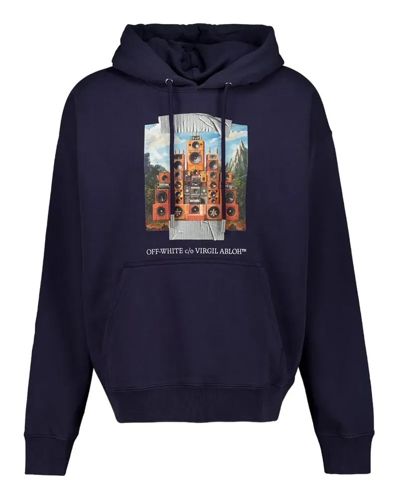 OFF-WHITE Train Off Skate hoodie - Blau Blau