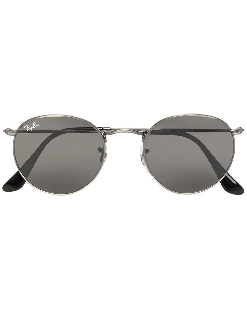 Ray Ban Sonnenbrille mit rundem Gestell - Schwarz Schwarz