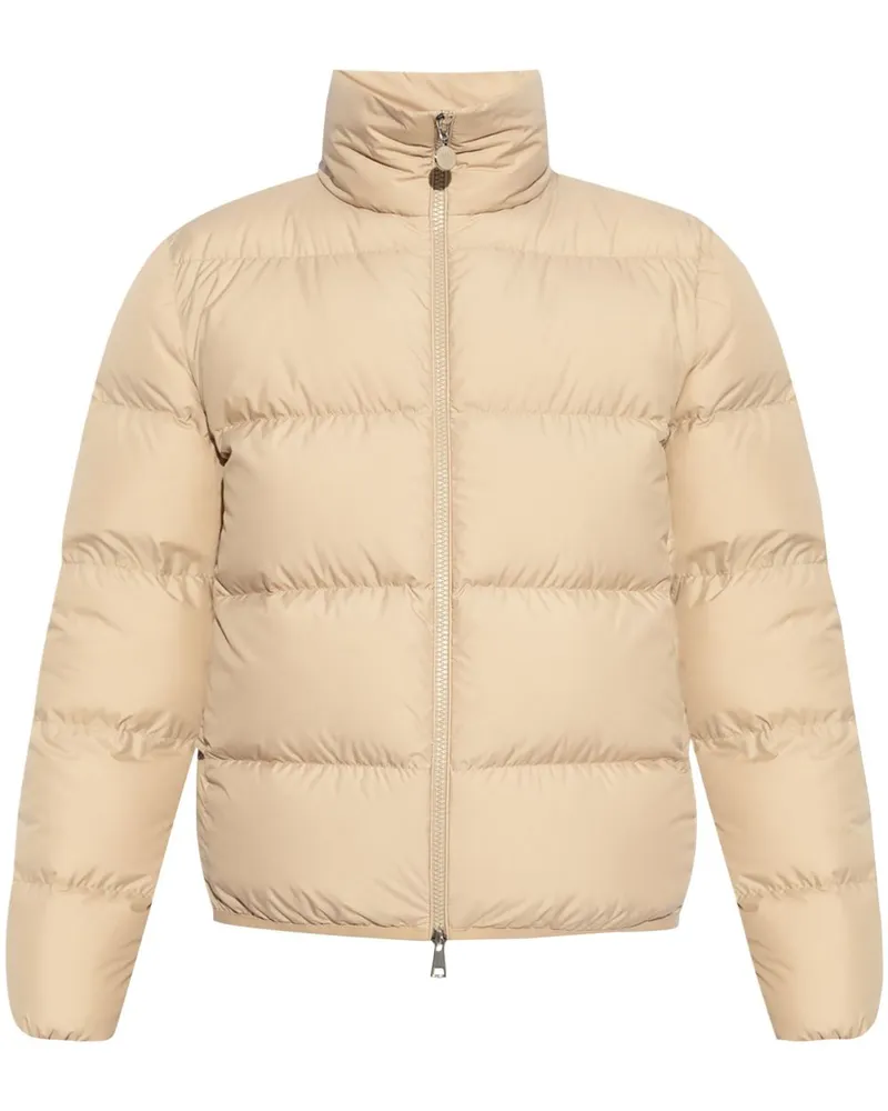 Moncler Gefütterte Abbaye Jacke mit Logo-Applikation - Nude Nude