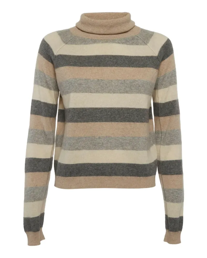 Max Mara striped cashmere sweater - Nude Nude