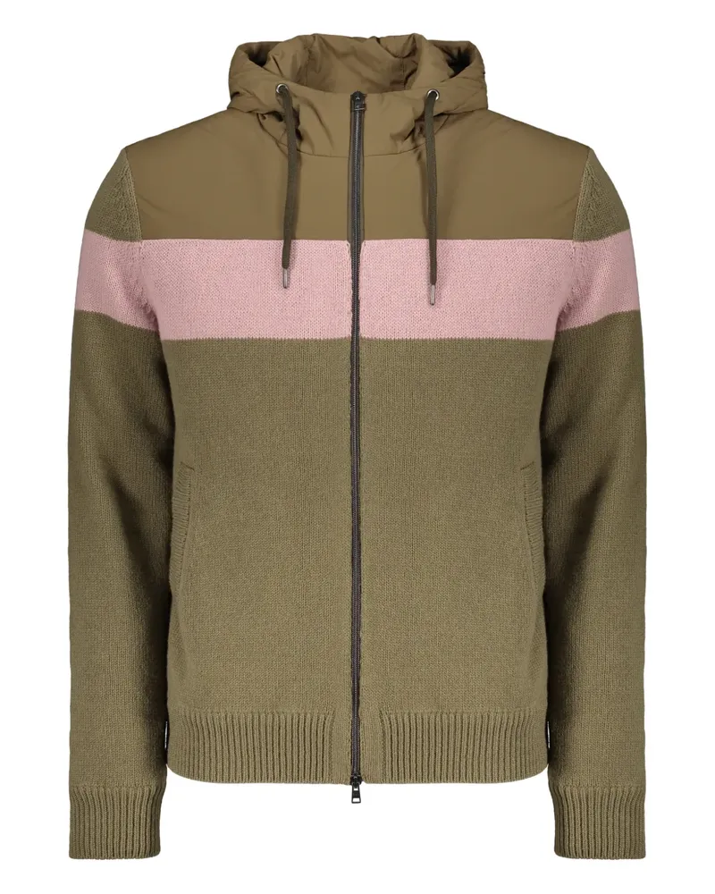 Herno stripe hoddie - Grün Grün