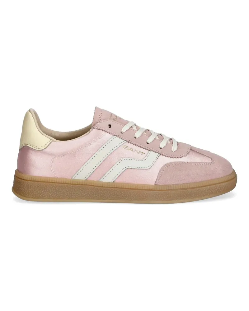 Gant gestreifte Sneakers mit Einsätzen - Rosa Rosa