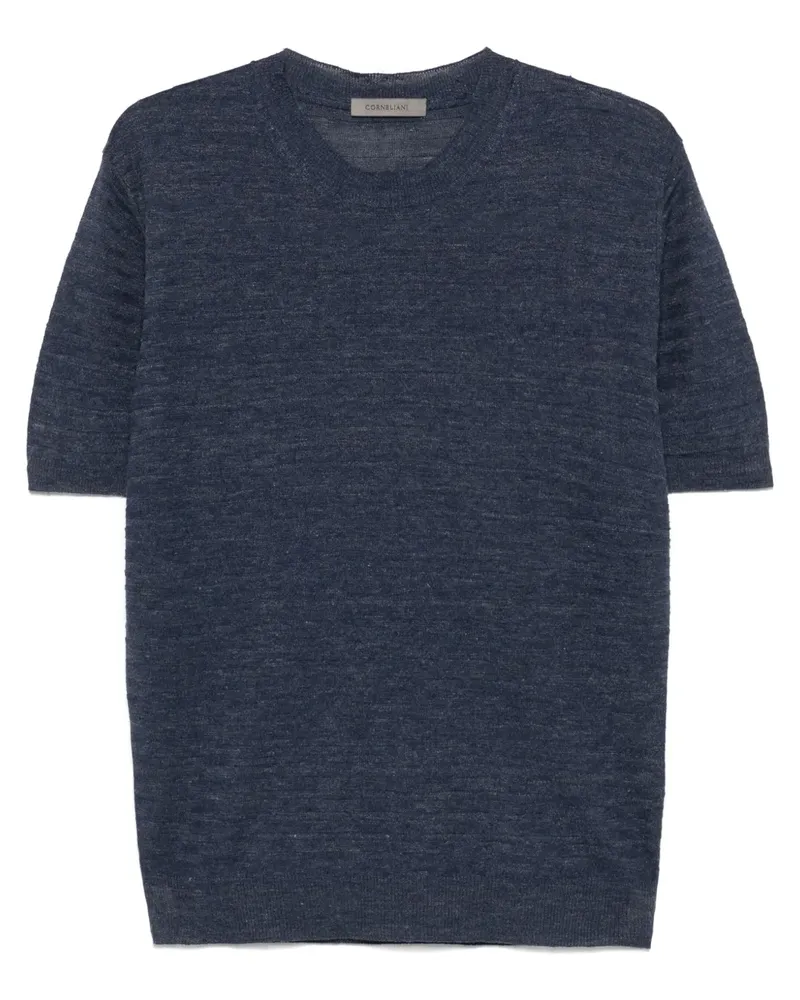 Corneliani Gestreiftes T-Shirt - Blau Blau