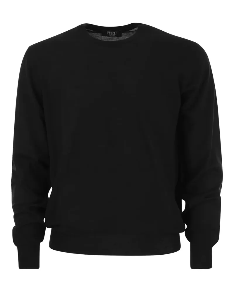 Fedeli Pullover mit Rundhalsausschnitt - Schwarz Schwarz