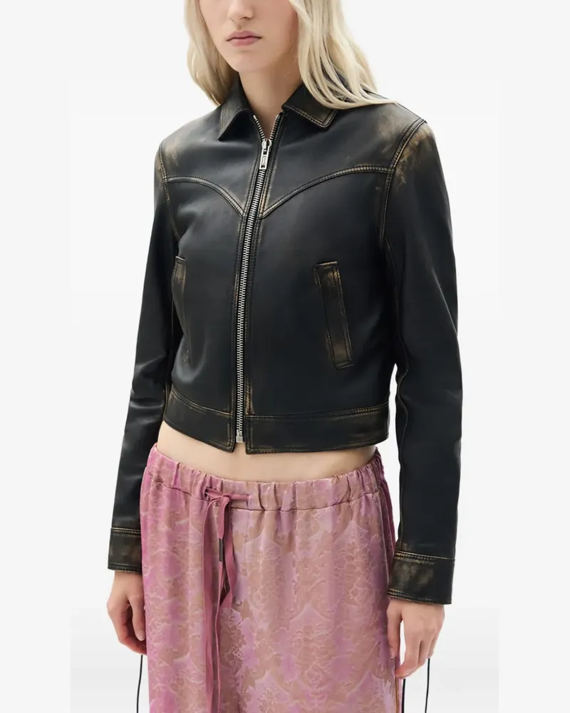 Ann Demeulemeester Guda laced jacket - Schwarz Schwarz