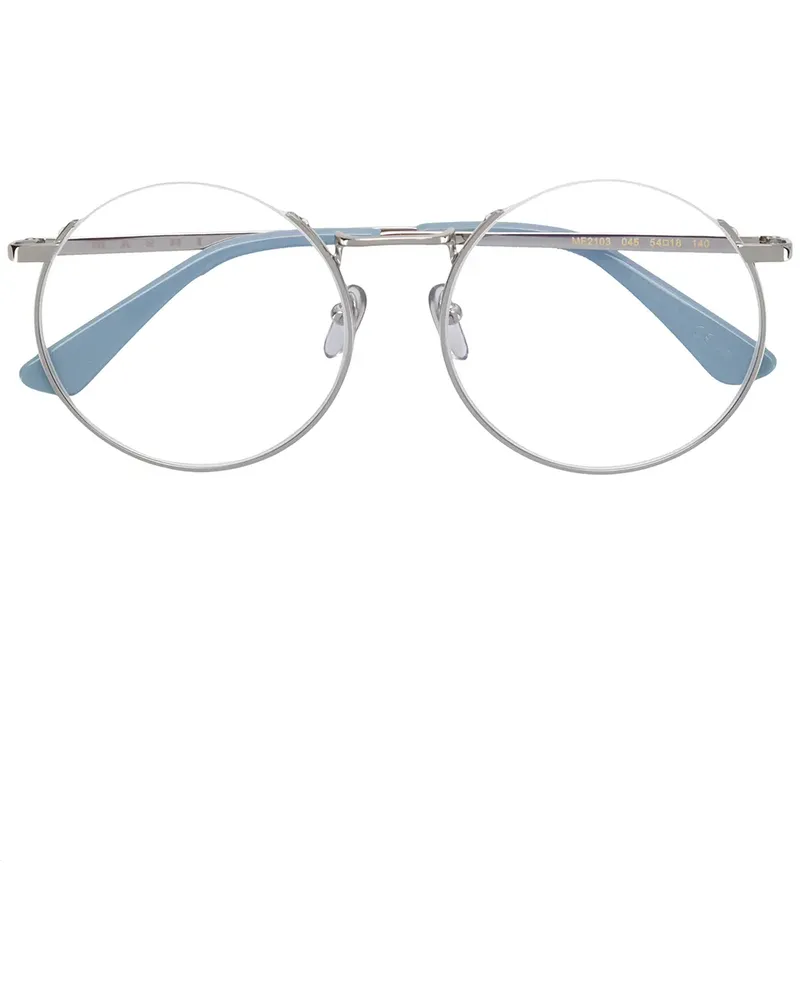 Marni Runde Brille - Silber Silber